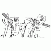 Схема узла: Switch/cable (GL1500AP/AR/AS/AT) для Honda GL1500 Gold Wing Aspencade