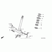 Схема вузла: Рульова траверса для Honda VT600 Shadow VLX Deluxe