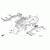 Схема вузла: Заднє крило для Honda CMX250 Rebel