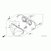 Схема вузла: Фара (CBF600S / SA) для Honda CBF600