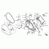 Схема узла: R. saddlebag для Honda NT700 Deauville