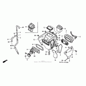 Схема узла: Воздушный фильтр (a) для Honda XR400