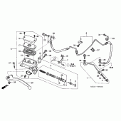 Схема узла: Главный цилиндр сцепления для Honda ST1300 Pan-European