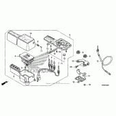 Схема вузла: Панель приладів для Honda CRF230 CRF230M