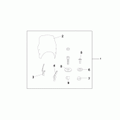 Схема вузла: Fly screen для Honda CBF600