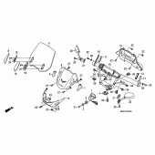 Схема узла: Передний обтекатель (NT700V6,7/NT700VA6,7) для Honda NT700 Deauville