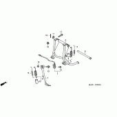 Схема узла: Подставка для Honda ST1100 Pan-European