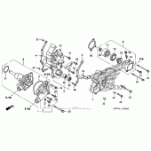 Схема вузла: Водяний насос для Honda VFR800 Interceptor