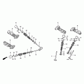 Схема вузла: Шток і Клапан для Honda VTR1000 Firestorm