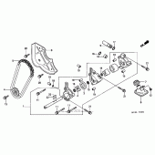 Схема узла: Масляный насос для Honda GL1800 Gold Wing