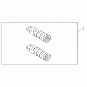 Схема вузла: Rider foot peg rіl для Honda VT1100 Shadow Sabre