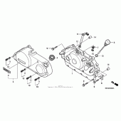 Схема узла: Правая крышка картера для Honda VT750 Shadow Aero