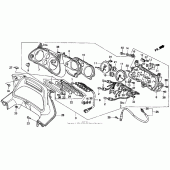 Схема вузла: Спідометр + тахометр для Honda CBR1000 CBR1000F Hurricane
