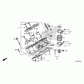 Схема узла: Правая головка цилиндра для Honda ST1300 Pan-European