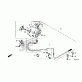Схема узла: Parking brake lever для Honda NC700