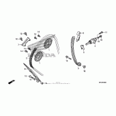 Схема вузла: Ланцюг ГРМ & Натяжник & Заспокоювач для Honda CBR1000 CBR1000RR (ABS) Fireblade