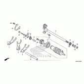 Схема вузла: Gearshift Drum (1) для Honda NC700