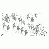 Схема узла: Передний тормозной суппорт для Honda CBR600 CBR600FR Racing Edition