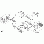Схема вузла: Поворотники для Honda CB1000 CB1000F