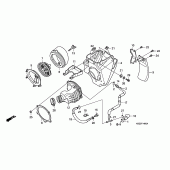 Схема вузла: Повітряний фільтр для Honda CRF150 CRF150RB