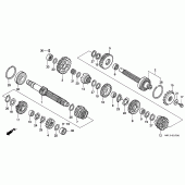 Схема вузла: Трансмісія для Honda CB1000 CB1000F