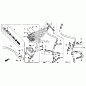 Схема узла: Передний тормозной цилиндр (vt750c2f/c2b) для Honda VT750 Shadow Phantom