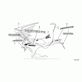 Схема вузла: Mark (1) для Honda CBR500