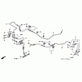 Схема вузла: Задня гальмівна система (FJS6001 / 2 / D3 / D4 / D5) для Honda FJS600 Silver Wing