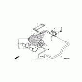 Схема узла: Система вентиляции бака для Honda VFR1200 VFR
