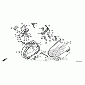 Схема узла: Saddlebag для Honda ST1300 Pan-European