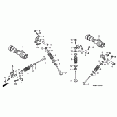 Схема вузла: Шток і Клапан для Honda VT125 Shadow