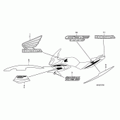 Схема узла: Stripe/mark для Honda CBF1000