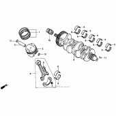 Схема вузла: Crankshaft 93-95 для Honda CBR900RR CBR900RR Fireblade