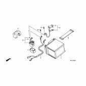 Схема узла: Аккумулятор (CBR1000RR) для Honda CBR1000 CBR1000RR Fireblade