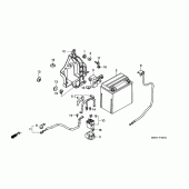 Схема узла: Аккумулятор для Honda ST1100 Pan-European Police