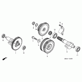 Схема вузла: Балансир для Honda VTX1300