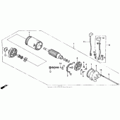 Схема вузла: Стартер електричний для Honda XL600 Transalp