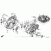 Схема вузла: Картер двигуна для Honda CRF450 CRF450R