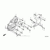 Схема узла: Левая крышка картера для Honda CB1100