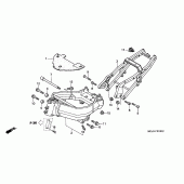 Схема вузла: Рама (CBR900RRY, 1 / RE1) для Honda CBR900RR CBR929RR Fireblade