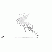 Схема вузла: Система вентиляція картера для Honda CBR1000 CBR1000RR Fireblade