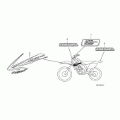 Схема вузла: Label read the manual (CRF450X9) для Honda CRF450 CRF450X