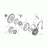 Схема вузла: Генератор для Honda VT1100 Shadow