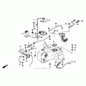 Схема вузла: Паливний бак для Honda GL1500 Gold Wing Interstate