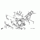 Схема вузла: Рама для Honda XR400