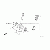 Схема узла: Рулевая траверса для Honda XL600 Transalp