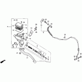 Схема вузла: Vt1100c clutch master cyl. 95-96 для Honda VT1100 Shadow