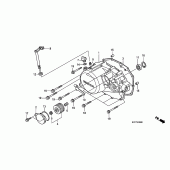 Схема узла: Правая крышка картера для Honda XL125 Varadero