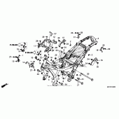 Схема вузла: Рама для Honda CTX700