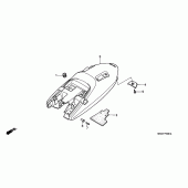 Схема вузла: Заднє крило (2) для Honda FX650 Vigor